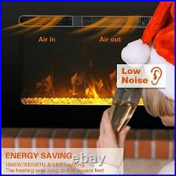 30 inch Electric Fireplace, Recessed/Insert & Wall Mounted Electric Space 30