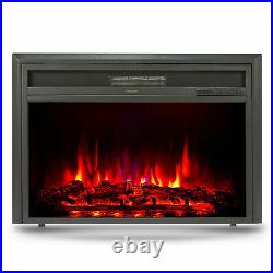 32 1500W Electric Fireplace Heater Recessed Insert 6 Flame Effects TV Stands