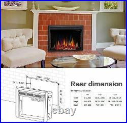 32 Electric Fireplace Insert, Freestanding & Recessed Electric Fireplace