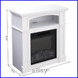 32 Electric Fireplace Insert Heater Log Flame Freestanding with Remote Control