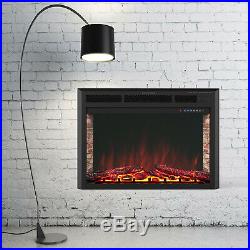 32 Electric Fireplace Insert Heater Wall Mounted with Remote Control 750With1500W