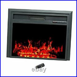 32 Inch Electric Fireplace Insert, Portable Recessed Freestanding Room 32