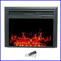 32 Inch Electric Fireplace Insert, Portable Recessed Freestanding Room 32