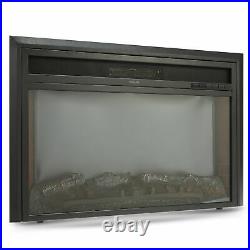 32 Recessed Electric Fireplace Insert w Remote Control & Thermostat