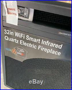 32 Wifi Smart Infrared Quartz Insert Electric Fireplace 16IN-32-110