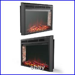 33 Electric Fireplace Insert Heater Wall Mounted with Remote Control 750With1500W