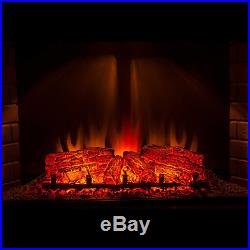 33 Inch Electric Fireplace Insert with Remote Control, 1500W, Black 5,200 BTU