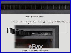 33 Inch Embedded Electric Firebox Heater With Remote Control Black Insert