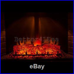 33 Insert Wood Flame Free Standing Electric Firebox Fireplace Remote control