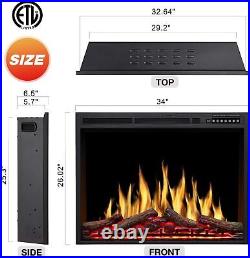 34 750With1500W Electric Fireplace Insert (34x26) from Buford GA