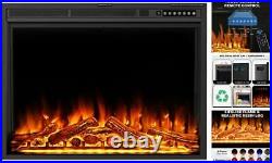 34'' Electric Fireplace Insert, Electric Fireplace Heater with Touch 34 in
