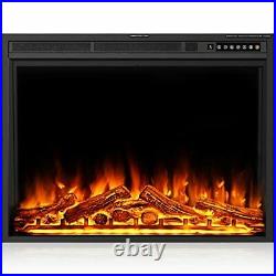34'' Electric Fireplace Insert, Electric Fireplace Heater with Touch 34 in