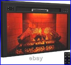 35 Electric Fireplace Recessed 1500W Fireplace Heater withRemote Control/Timer