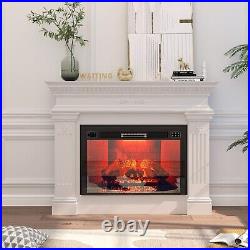 35 Electric Fireplace Recessed 1500W Fireplace Heater withRemote Control/Timer