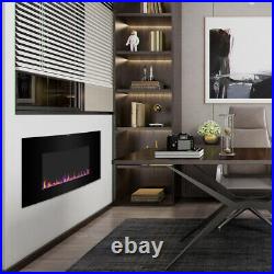 35 Embedded Electric Fireplace Insert Remote Heater Adjustable 3 Flame 1400W