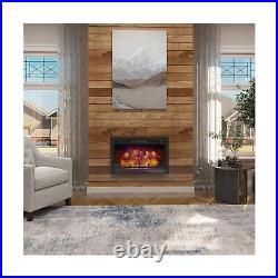 35 Inches Electric Fireplace Insert Recessed Electric Fireplace Heater with T