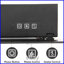 36 42 Electric Fireplace 1400W Recessed insert Wall Mount Heater Log with Remote