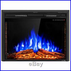 36'' 750W-1500W Fireplace Electric 5-Mode Embedded Insert Heater Stove Heater
