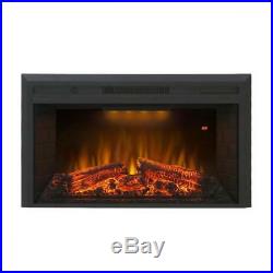 36 750With1500W, Embedded Fireplace Electric Insert Heater, Fire Crackler Sound