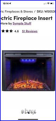 36 Electric Fireplace Insert By Simple Stuff