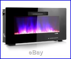 36 Electric Fireplace Insert Fire Place Heater Living Room RV Recessed Best Room