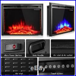 36 Electric Fireplace Insert Heater Color Change Touch Remote 750W-1500W Home