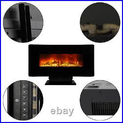 36'' Electric Fireplace Insert Heater Wall Mounted with Remote Control 6 Flame