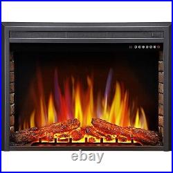 36 Electric Fireplace Insert, Recessed Electric Heater, Touch Screen, from TX