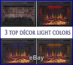 36 Electric Fireplace Insert Traditional Antiqued Build In Recessed Electric St