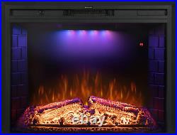 36'' Electric Fireplace Inserts, Recessed & Built in Wall Electric Fireplace Hea