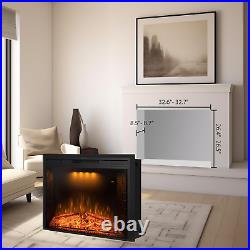 36'' Electric Fireplace Inserts, Recessed & Built in Wall Electric Fireplace Hea