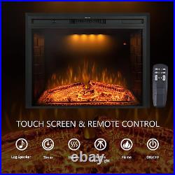 36'' Electric Fireplace Inserts, Recessed & Built in Wall Electric Fireplace Hea