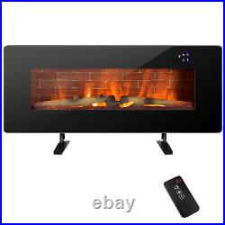 36 Electric Fireplace Wall Mounted & Freestanding Heater Remote Control 1500W