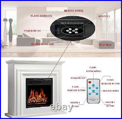 36'' Electric Fireplace with Mantel Package Freestanding Heater from CA 91745