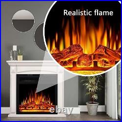 36'' Electric Fireplace with Mantel Package Freestanding Heater from CA 91745