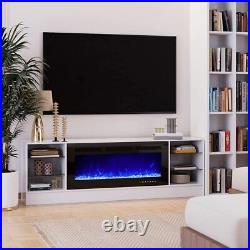 36 Electric Fireplaces Recessed Insert Wall Mounted Standing Electric Heater US