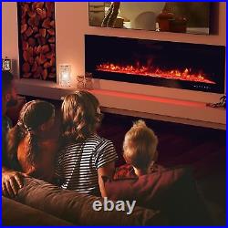 36 Electric Fireplaces Recessed Insert Wall Mounted Standing Electric Heater US