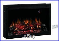 36 Inch Electric 120V Fake Faux In Fireplace Insert Space Heater 3D With Remote