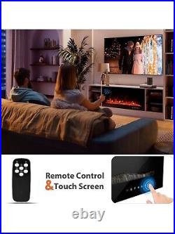 36-Inch Electric Fireplace Inserts and Wall Mounted Heater Remote Control