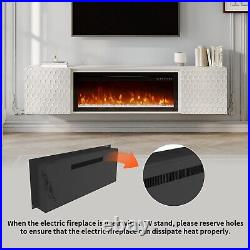 36 Inch Recessed Electric Fireplace1500W Fireplace Heater and Linear Fireplace