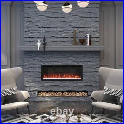 36 Inch Recessed Electric Fireplace1500W Fireplace Heater and Linear Fireplace