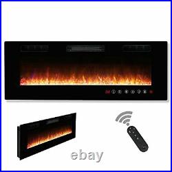 36 inches Electric Fireplace Insert, Wall Mounted Heater with Remote 36