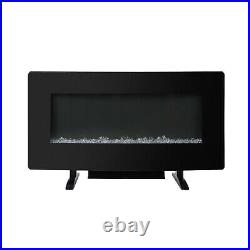 36in Electric Fireplace Recessed / Wall Mount Insert Heater Multicolor Flame US