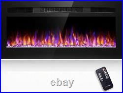 37 inches Electric Fireplace Insert and Wall Mounted Electric Fireplace Heater