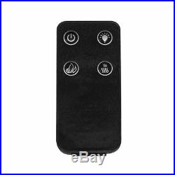 38 Vertical Wall Mount Insert 1500W Fireplace Electric Heater Remote Control