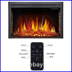 39 Electric Fireplace Insert, Recessed Electric Heater, Touch Screen, NJ08810