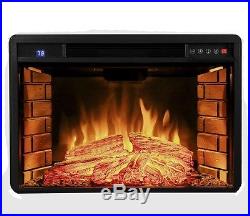 3D Fireplace 28 Insert Free Standing Electric Flame Logs With Remote 3D Flame