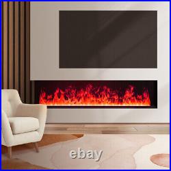 3D Water Vapor Fireplace with Remote, Electric Fireplace Inserts Multicolour