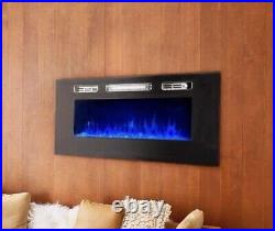 40 Electric Fireplace Insert with Remote Control/Timer Home Modern Heater 1500W