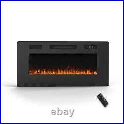 40 Electric Fireplace Recessed 4.72 Ultra-Thin Insert, 700With1400W, Low Noise